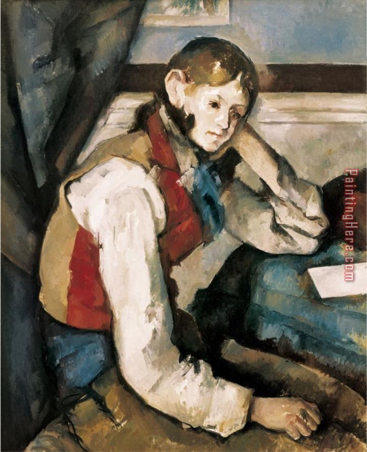 Paul Cezanne The Boy in The Red Waistcoat